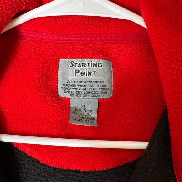 Starting Point XL Black Fleece Pullover Half-Zip Jacket - Picture 7 of 9